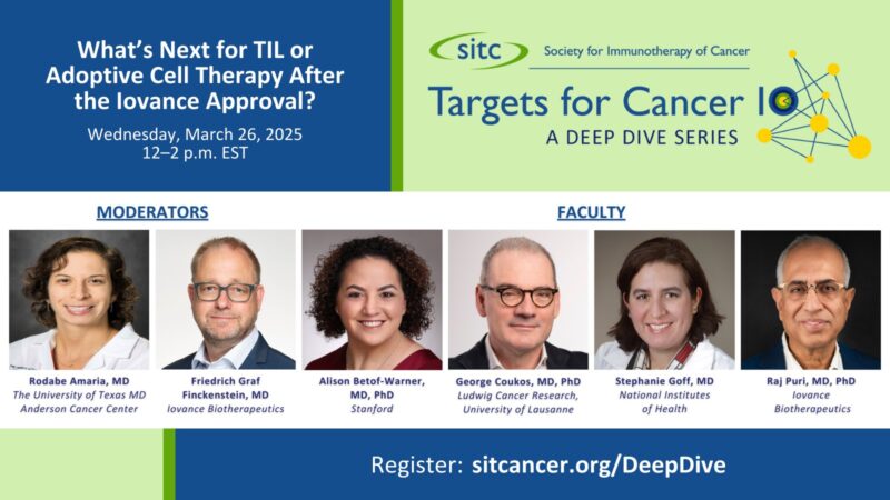 Discussing the state and future of TIL therapy at the next Deep Dive webinar – SITC