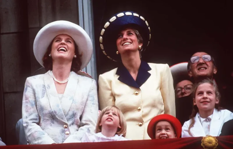 Sarah Ferguson and Princess Diana 