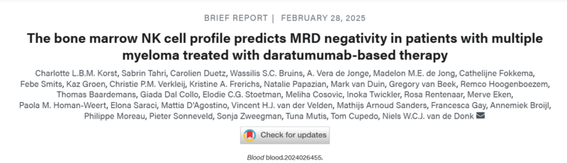 Myeloma Paper of the Day, March 1st, suggested by Robert Orlowski