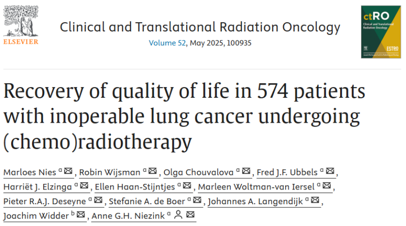 Drew Moghanaki: Long-term stability in QoL showing patients with lung cancer treated with CRT