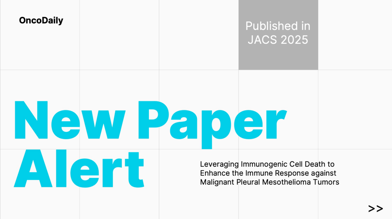 New Paper Alert: Malignant Pleural Mesothelioma – Harnessing Immunogenic Cell Death to Boost Tumor Immune Response