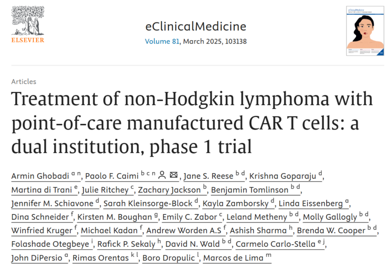 Yan Leyfman: Advancing CAR T-Cell Therapy - Faster and Effective for Lymphoma Patients