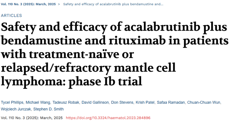 Michael Wang: Triple combination ABR was effective in treatment-naïve or relapsed/refractory MCL