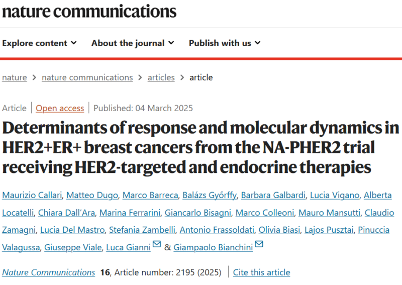 Armando Orlandi: NA-PHER2 study shows HER2+/ER+ breast cancers can be treated without chemotherapy