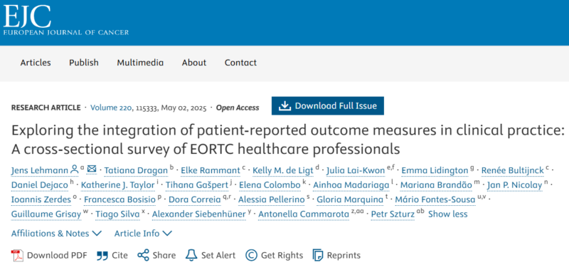 Guillaume Grisay: Patient-Reported Outcome Measures in daily oncology practice