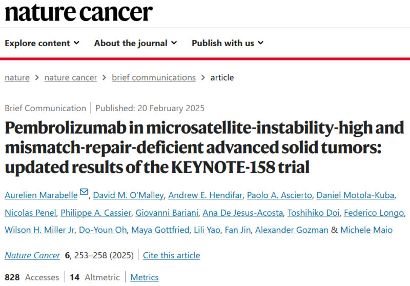 Nieves Martinez Lago: PEM in MSI and dMMR advanced solid tumors