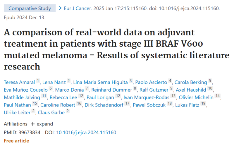 Teresa Amaral: Adjuvant Treatment for Stage III BRAF V600-Mutated Melanoma