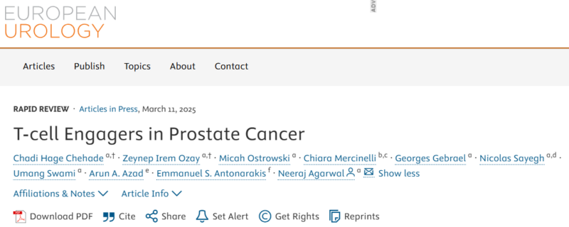 Neeraj Agarwal: Overview of T-cell engagers in prostate cancer