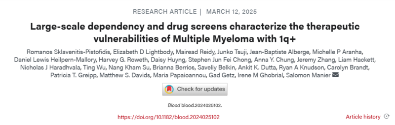 Myeloma Paper of the Day