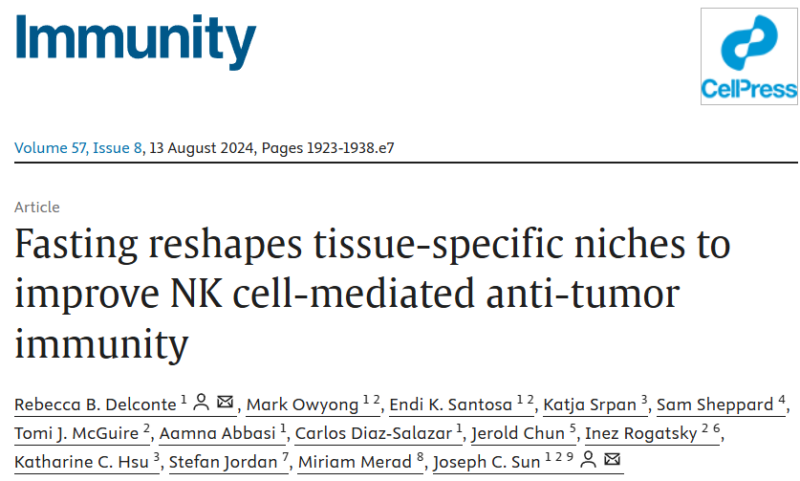 Maria (Masha) Babak: How fasting reshapes NK cell biology to enhance anti-tumor immunity