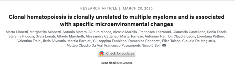 Myeloma Paper of the Day, March 21st, suggested by Robert Orlowski