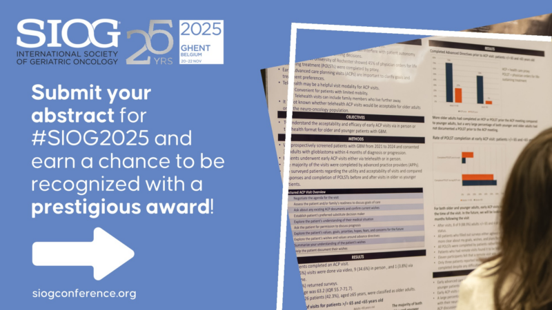 1 month left to submit your abstract for SIOG 2025