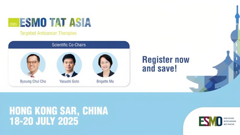 Registration for the brand new ESMO TAT Asia 2025 Congress is open