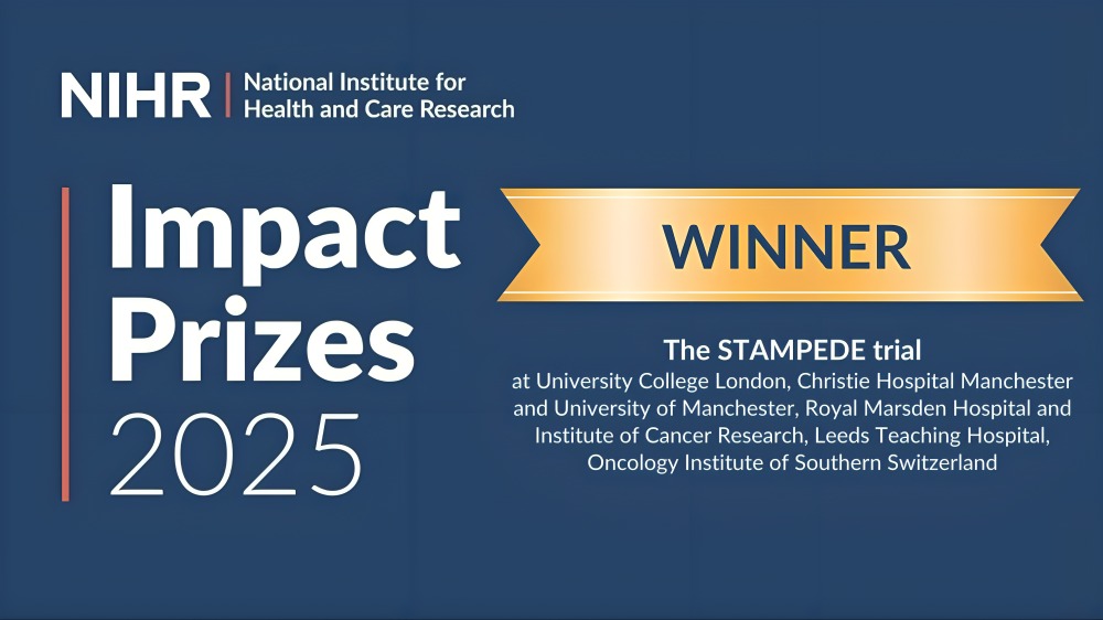 The third NIHR Impact Prizes investigator winner is the STAMPEDE trial – NIHR