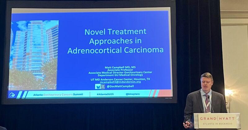 Matt Campbell updating on adrenal cancer