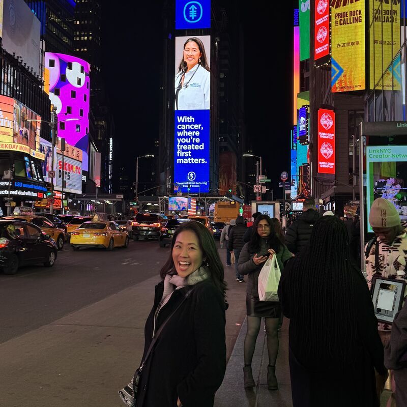 Memorial Sloan Kettering Cancer Center is lighting up Times Square