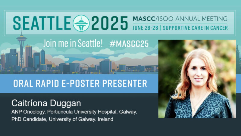 Caitríona Duggan: Delighted for the opportunity to share our work at MASCC