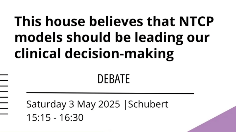Should NTCP models take the lead in radiation oncology treatment decisions? – ESTRO