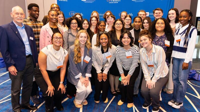 In February, 28 undergraduates from 24 institutions across 18 states visited the UF Health Cancer Center