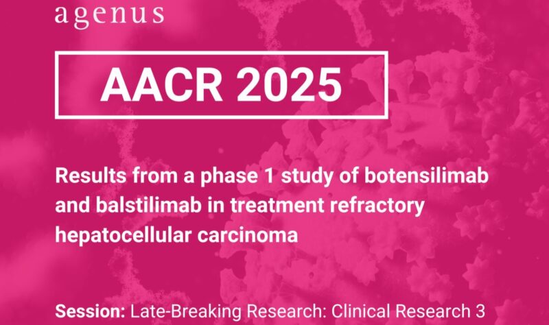 Agenus to Present New BOT/BAL Data in Two Presentations at AACR 2025