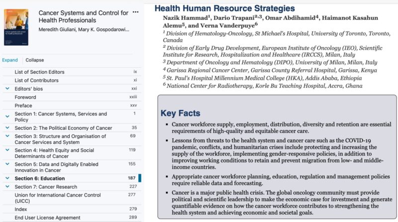 Nazik Hammad: Cancer Systems and Control for Health Professionals