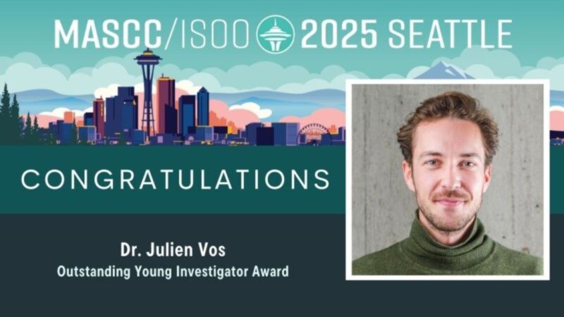 Julien Vos is the recipient of this year’s Outstanding Young Investigator Award – MASCC