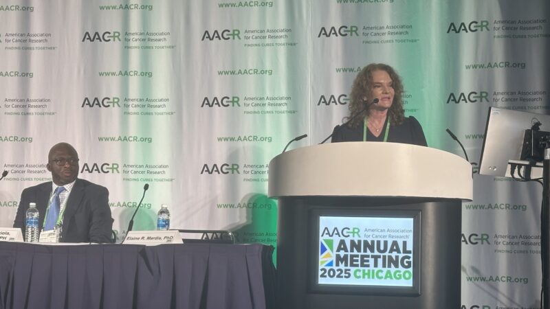 Rick Buck: AACR Past President Dr. Elaine Mardis moderates our final press conference of AACR25