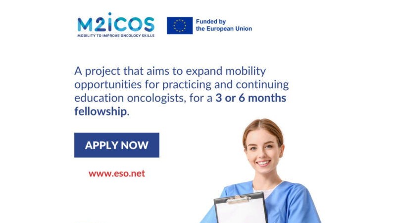 Applications are open for the M2ICOS project – European School of Oncology