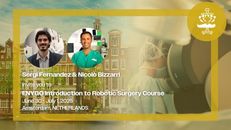 Applications for the ENYGO Introduction to Robotic Surgery Course close May 12 – ESGO