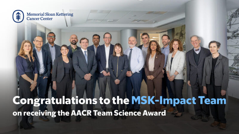 Ahmet Zehir: Honored to be part of the team recognized with the AACR 2025 Team Science Award