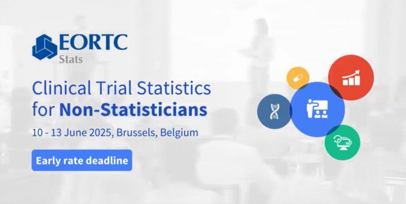 Early Rate Deadline Tomorrow for Clinical Trials Course for Non-Statisticians – EORTC
