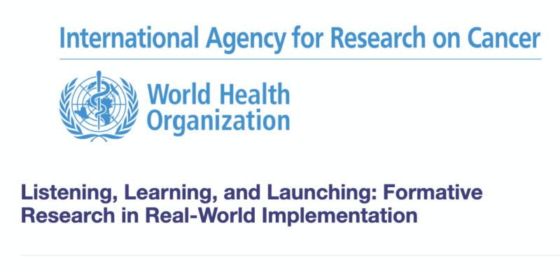 Join IARC’s new webinar series on Research for Implementation in Cancer Prevention