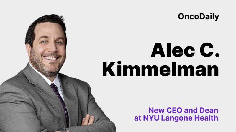 Alec Kimmelman has been appointed as the next CEO and dean of NYU Langone Health