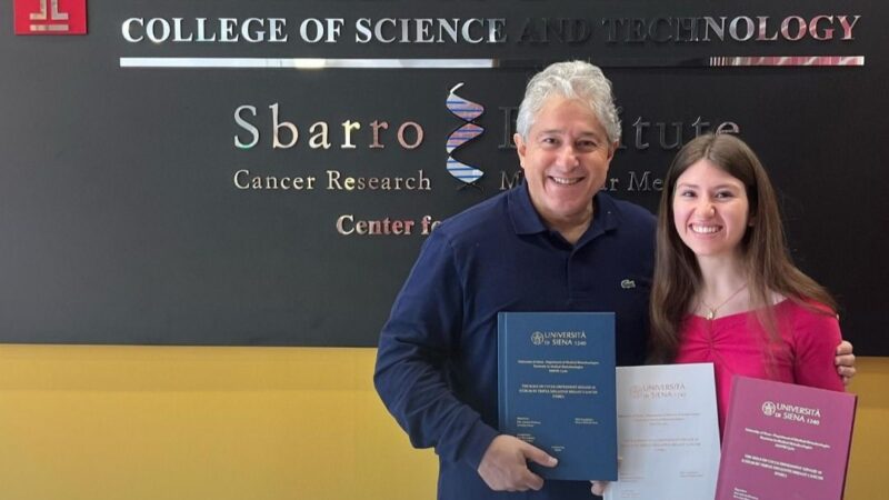 Sharon Burk completes PhD with groundbreaking research – Sbarro Health Research Organization