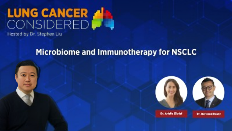 Stephen V Liu: Microbiome and Immunotherapy for NSCLC