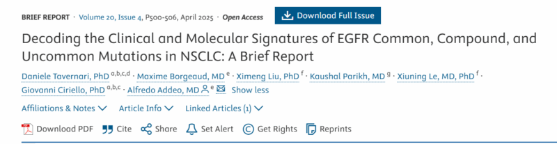 Decoding the Clinical and Molecular Signatures of EGFR Common, Compound, and Uncommon Mutations in NSCLC