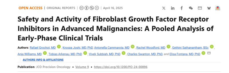 Vivek Subbiah: Safety and activity of fibroblast growth factor receptor inhibitors in advanced malignancies