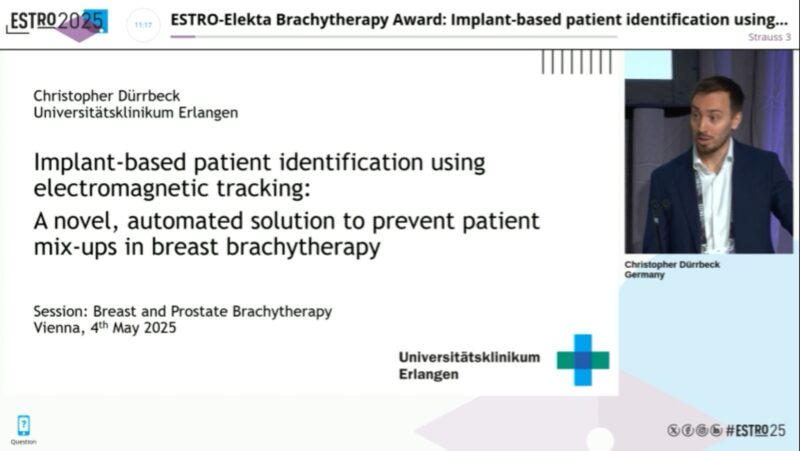 Hathal Haddad Highlights Christopher Dürrbeck’s ESTRO-Elekta Award