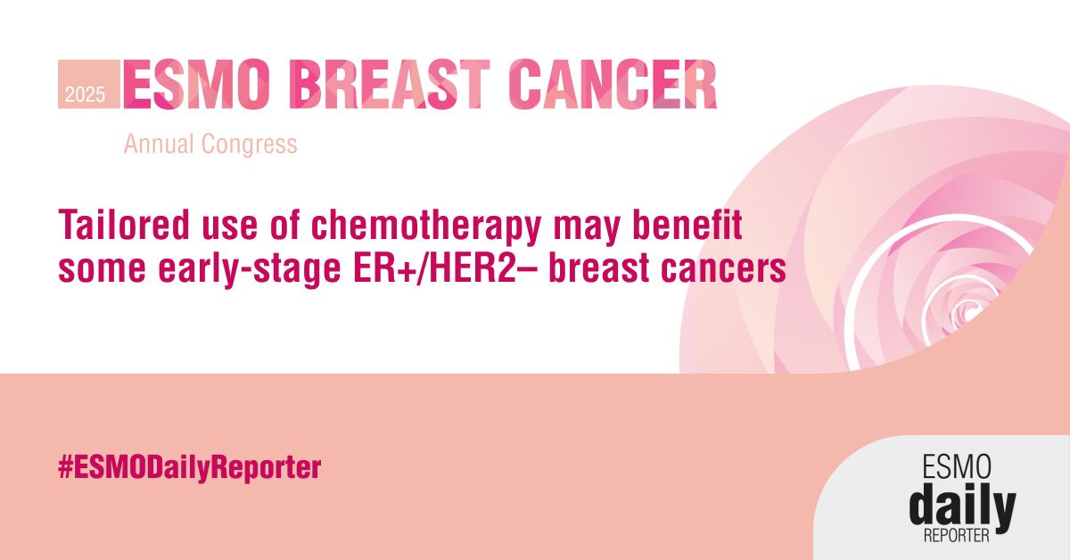 Two Studies Presented at ESMO Breast 25 Highlight the Potential Benefits of Tailoring Chemotherapy