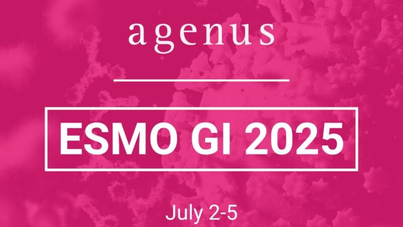 Agenus will present new data from MSS metastatic colorectal cancer cohort at ESMO GI25