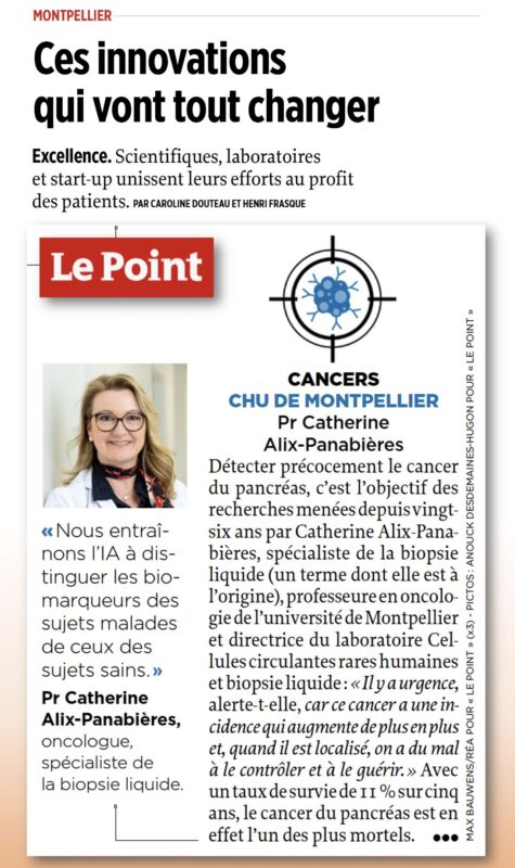Catherine Alix-Panabières: PANLIPSY Project on Early Pancreatic Cancer Detection