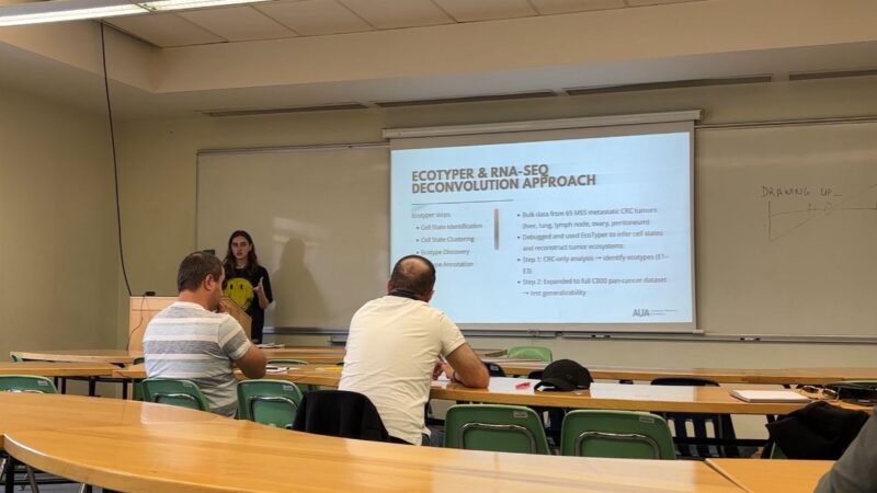 Celebrating Luiza Stepanyan’s Graduation and Research on TME - Armenian Bioinformatics Institute
