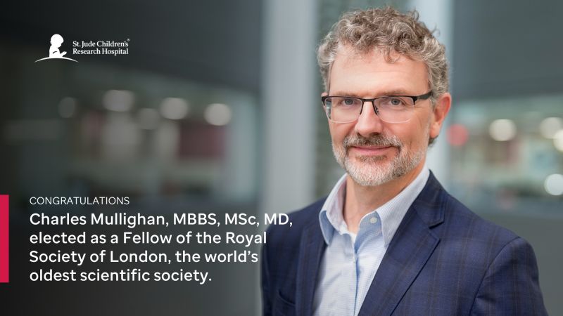 Charles Mullighan Has Been Elected as a Fellow of The Royal Society of London - St. Jude Children's Research Hospital
