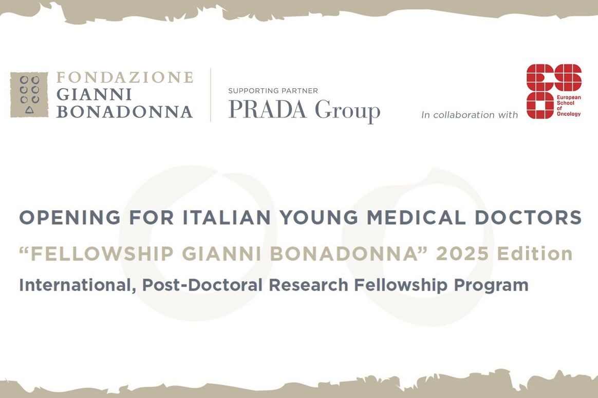 Gianni Bonadonna Foundation Launches 2025 Post-Doctoral Fellowship Program with Prada and European School of Oncology