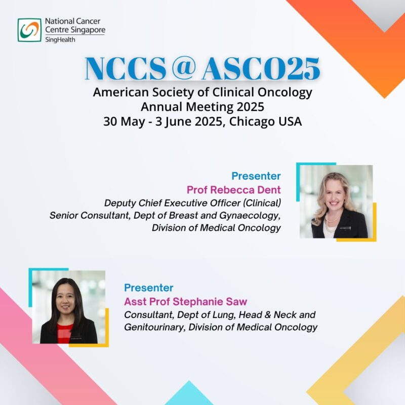 Proud of the Clinicians Representing NCCS and Singapore at ASCO 2025 - National Cancer Centre Singapore