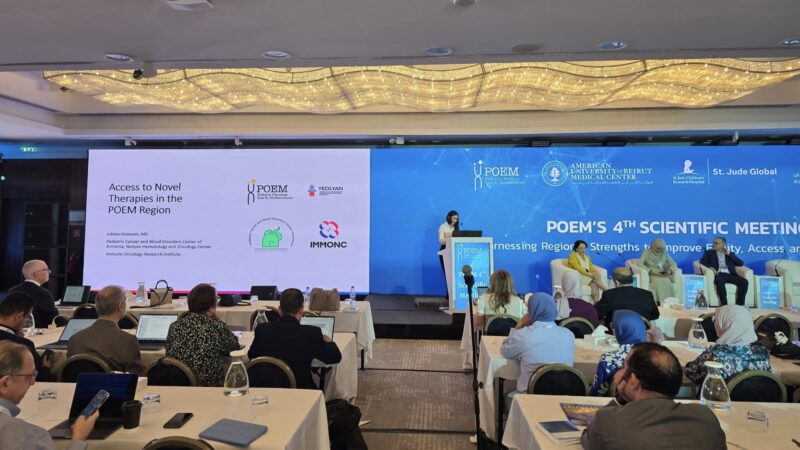 Gevorg Tamamyan: Julia Hoveyan Presents The Access to Novel Therapies in the POEM Region at POEM Group Scientific Meeting