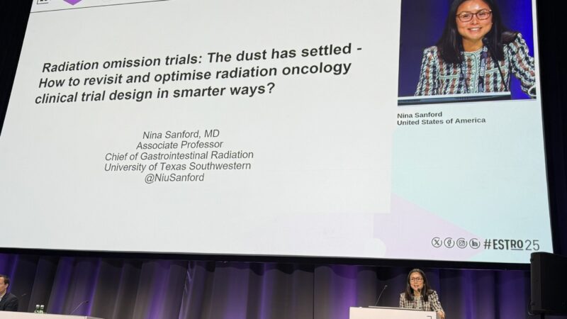 Jeff Ryckman: Nina Niu Sanford with a fantastic talk on radiation omission trials