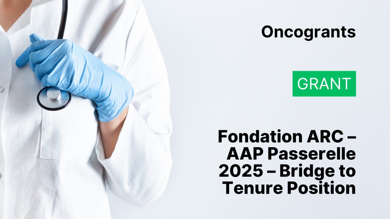Fondation ARC – AAP Passerelle 2025 – Bridge to Tenure Position