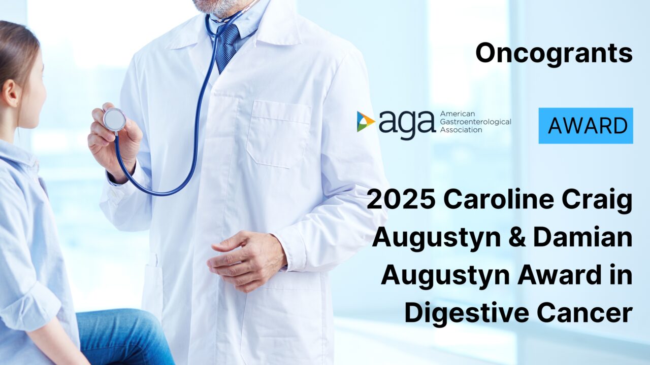 AGA: 2025 Caroline Craig Augustyn & Damian Augustyn Award in Digestive Cancer