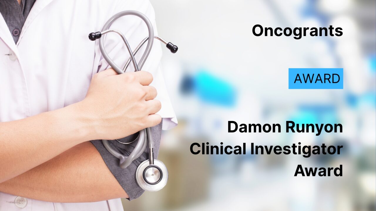 Damon Runyon Clinical Investigator Award